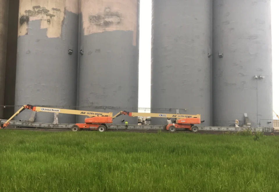 Silo recoat underway