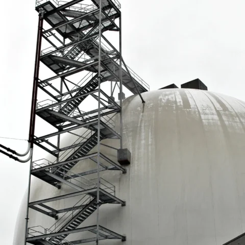 Cement bulk storage dome